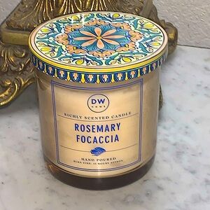 DW HOME CANDLE ROSEMARY FOCACCIA 8.6 oz RICHLY SCENTED NEW 1 WICK SOYWAX